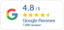4.8 out of 5 Google Reviews score