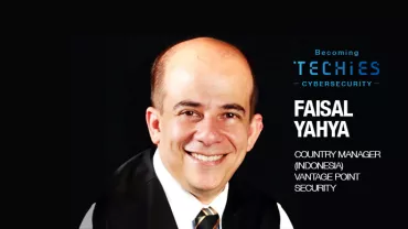 Image of Faisal Yahya, Country Manager at Vantage Point Security in Indonesia and a cybersecurity strategist with over 20 years of experience, for an interview with Michael Page Indonesia.